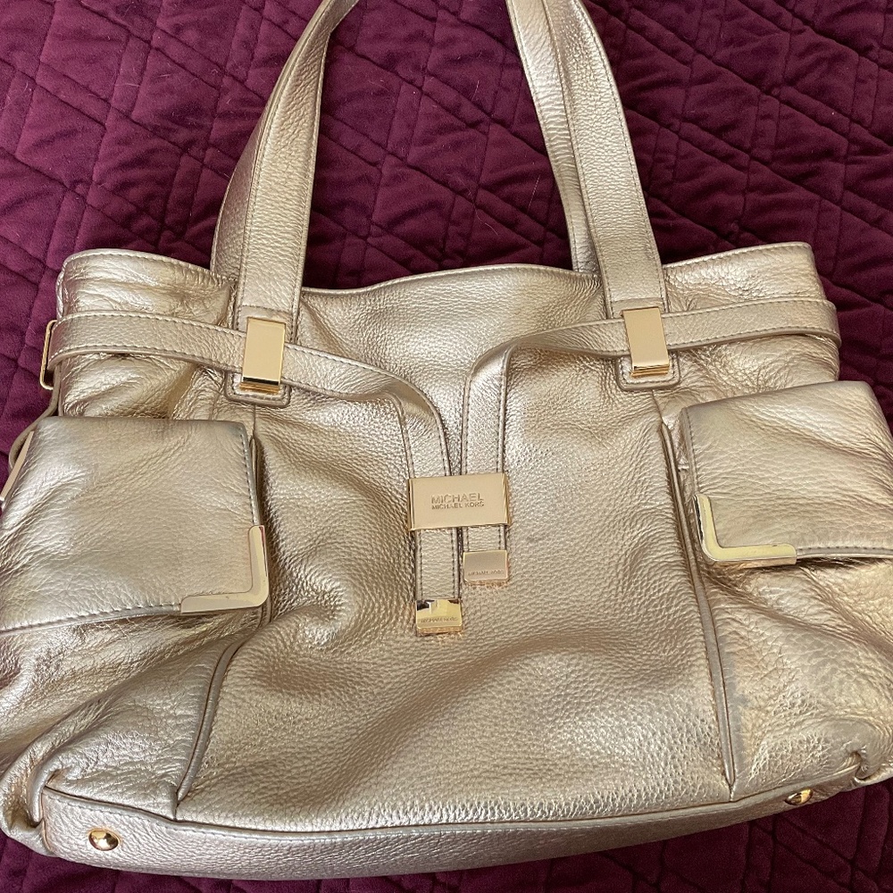 Michael Kors pebble leather handbag